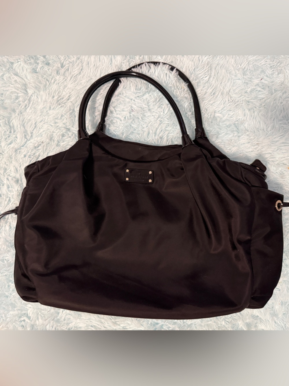 Black Kate Spade Tote Bag with Leather Handles Diaper Bag